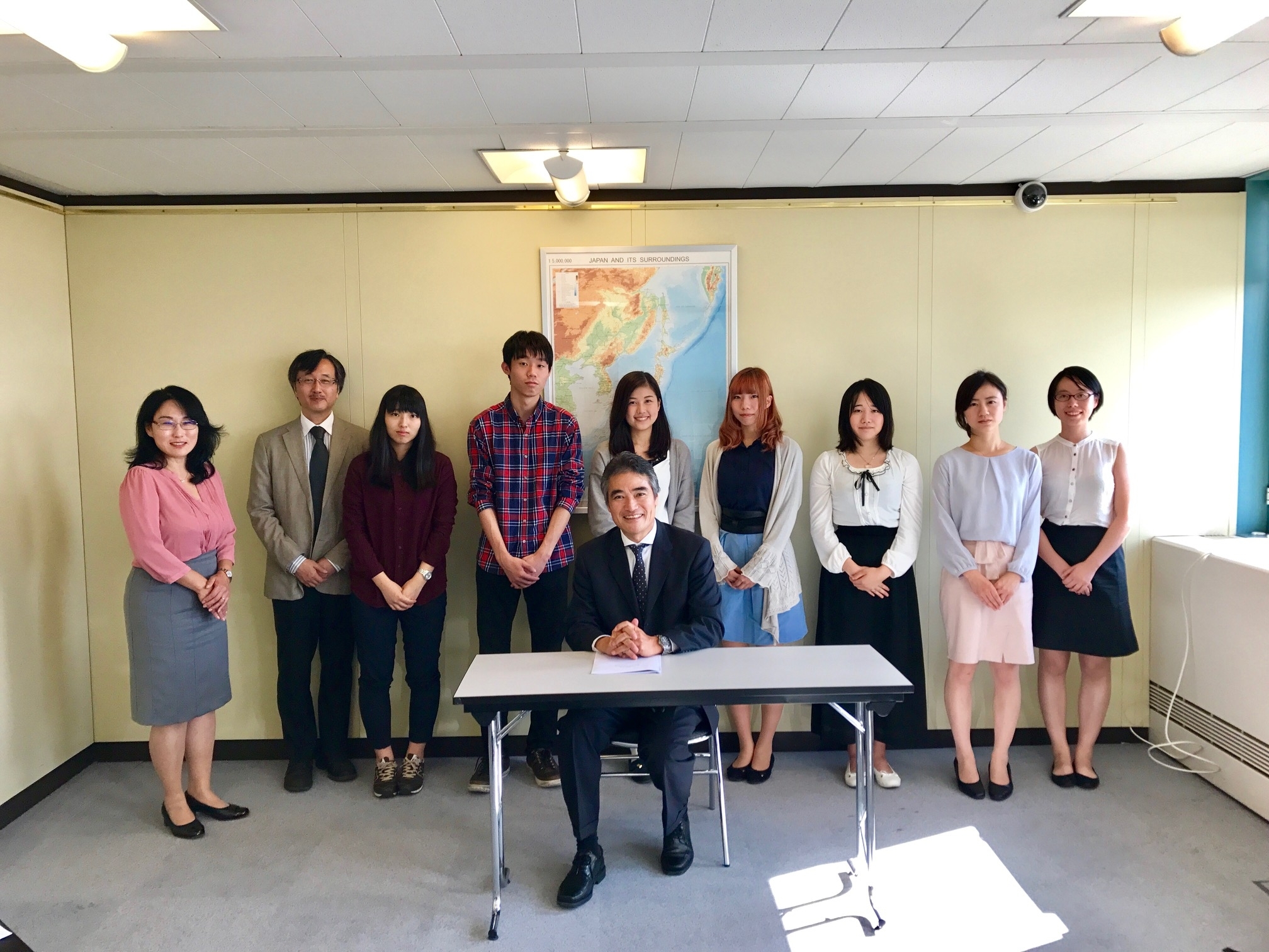 Avec les étudiants de Gakushuin
