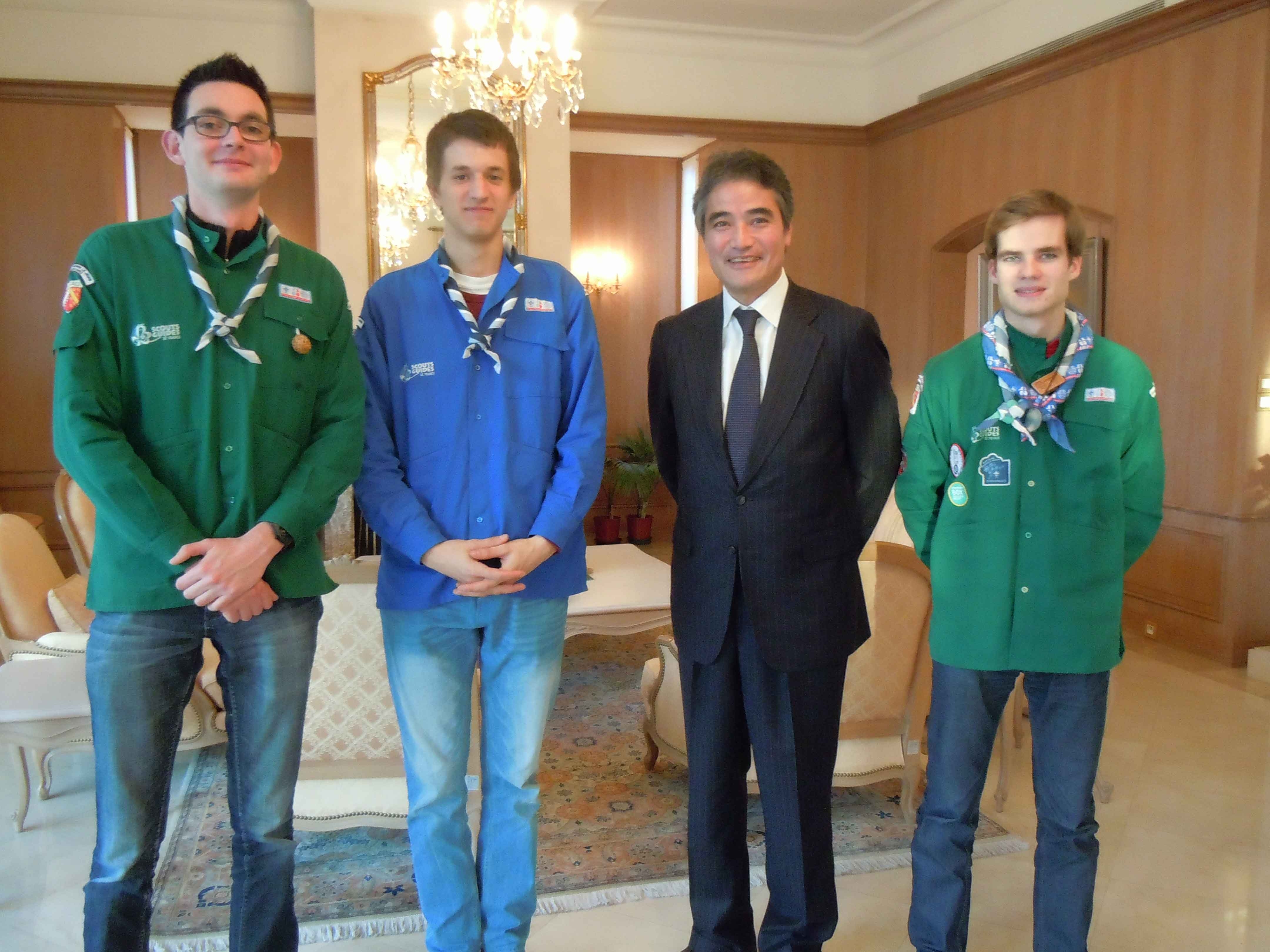 Rencontre avec une délégation de scouts