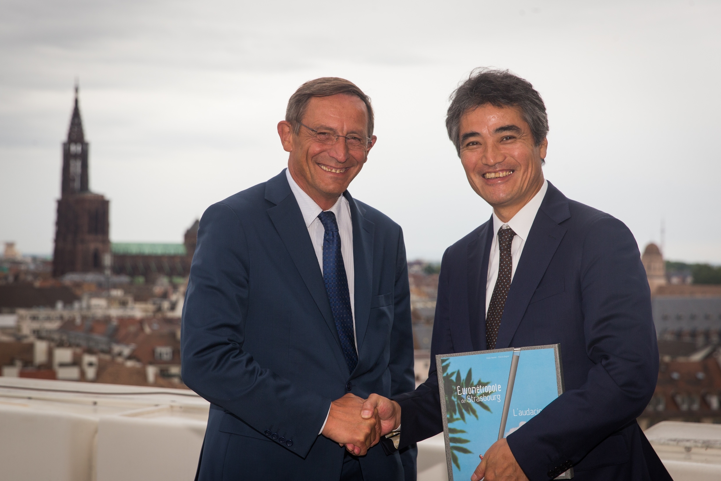 Rencontre entre MM. Herrmann et Shimizu