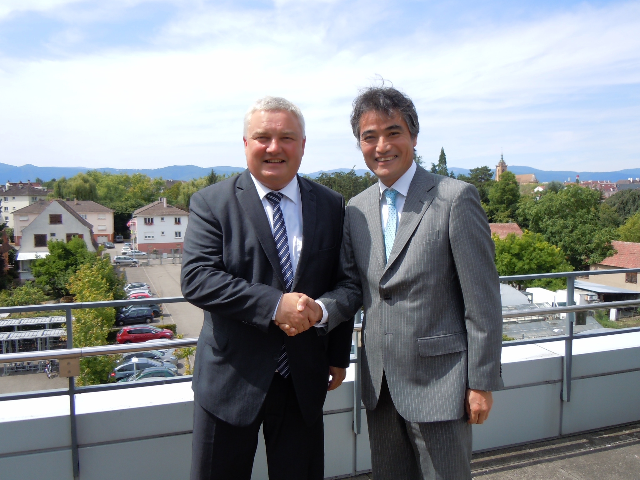 Rencontre entre MM. Straumann et Shimizu