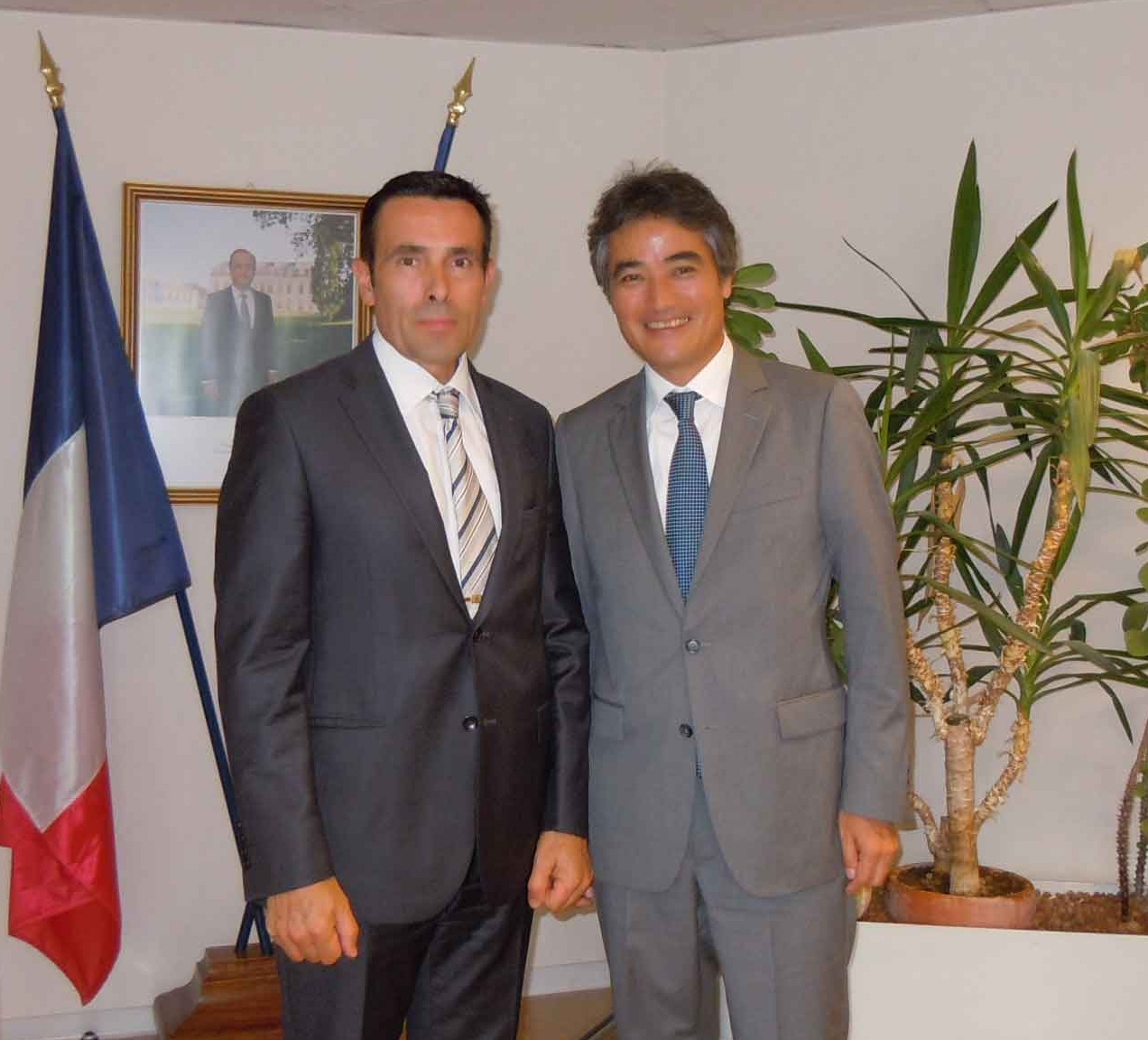 Rencontre entre MM. Illy et Shimizu